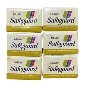 Vintage P & G Rich Lather SafeGuard Deodorant Soaps Travel Size Lot Of 6